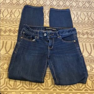 Express skinny jeans no distress